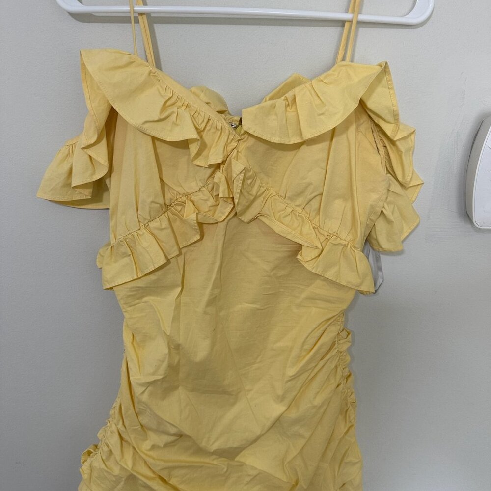 LOVERS + FRIENDS YELLOW COCKTAIL DRESS